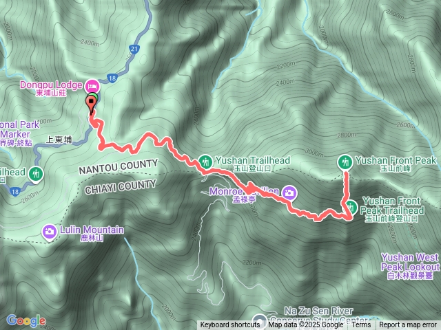 玉山前峰(上東埔停車場起登)預覽圖