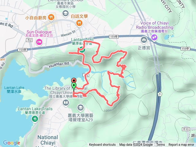 蘭潭後山步道紅毛埤山預覽圖