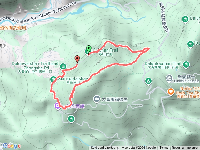 翠山步道-長壽坡-大崙尾山-燕溪古道-仙座台山O形