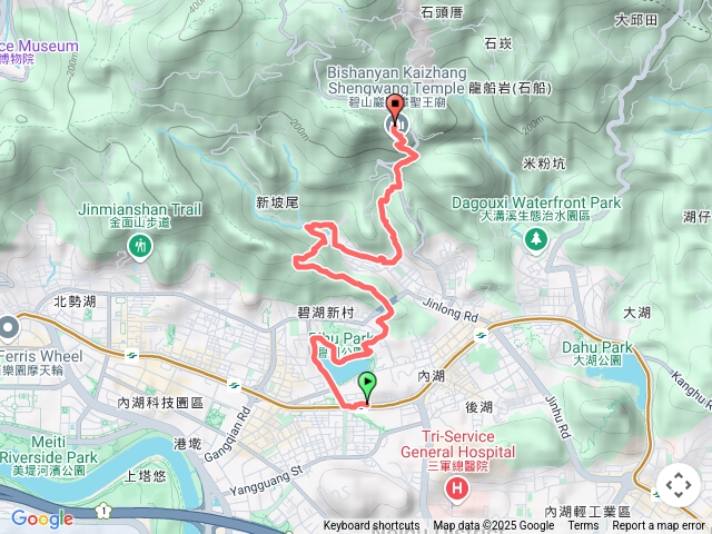 2025-02-26捷運文德站-碧湖-碧湖山-金瑞治水園區-碧山巖櫻花隧道