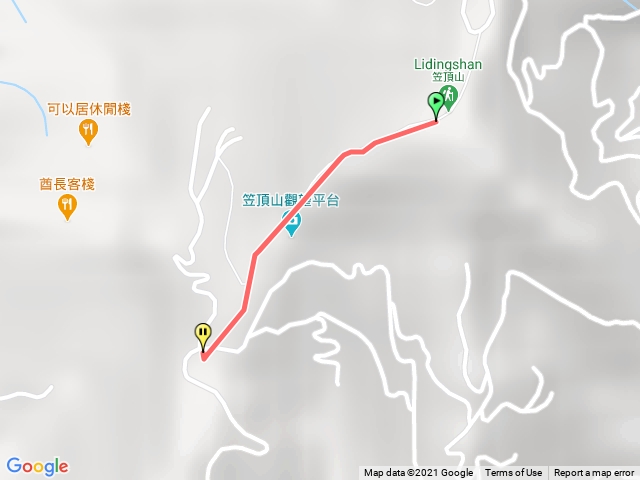 笠頂山～土拉你休閒棧下山