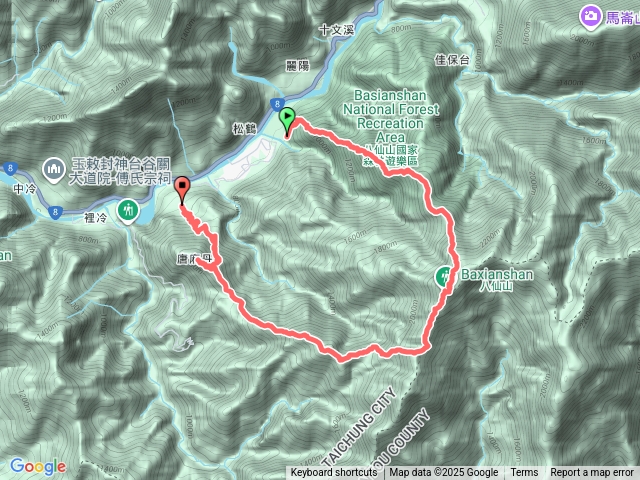 巴唐縱走O型預覽圖