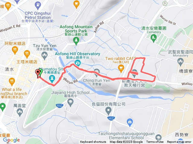 台中清水牛罵頭-地政事務所日據參拜道至太子殿