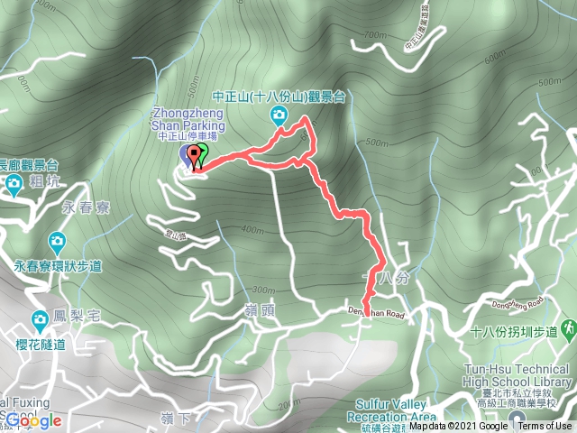 中正山往返18份登山口