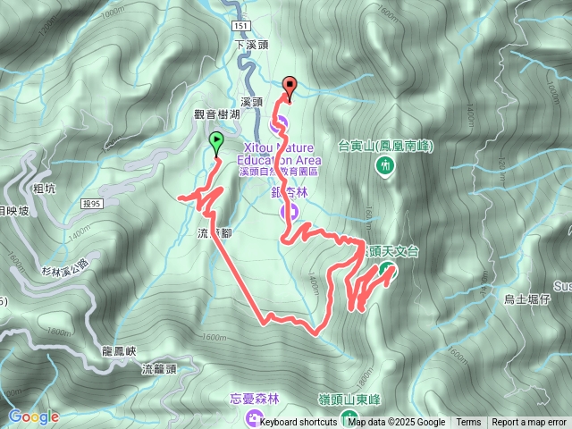 蟬說營區到溪頭天文台