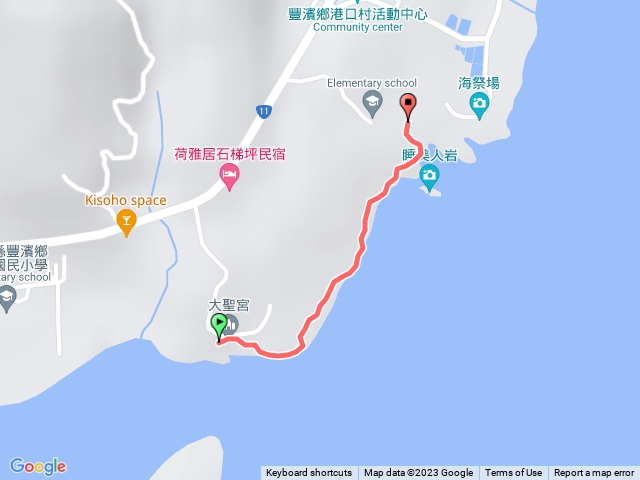 2023-06-24 人臉側面岩─齊天大聖宮→大聖宮海灘→廢棄崗哨→睡美人岩→人臉側面岩