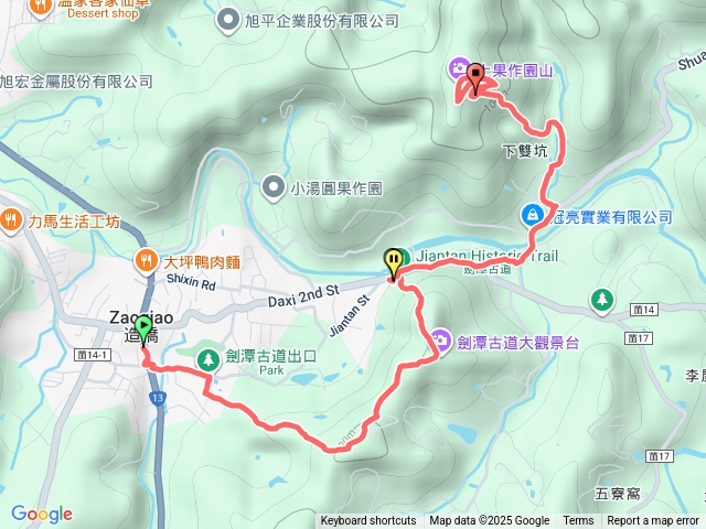 劍潭古道、上果作園山