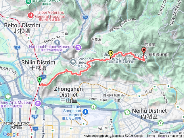 2026臺北大縱走臺北大縱走第五段：捷運劍潭站至碧山巖（劍潭支線）20260228152514