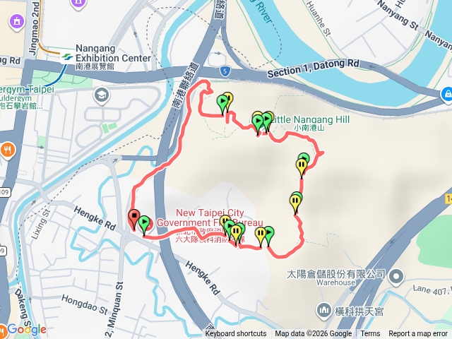 小南港山(横科山)步道0型環走預覽圖