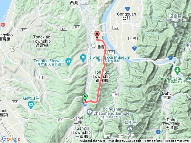 三義火車站-三員縱走-銅鑼火車站