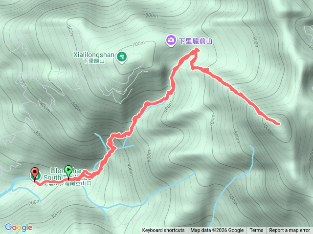 里龍山南登山口