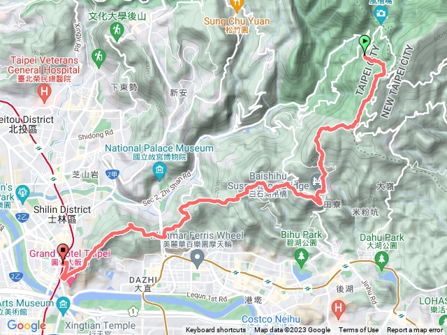 台北大縱走 第四段→第五段