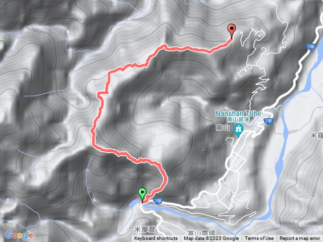 佐米縱走（佐得寒山米羅山）