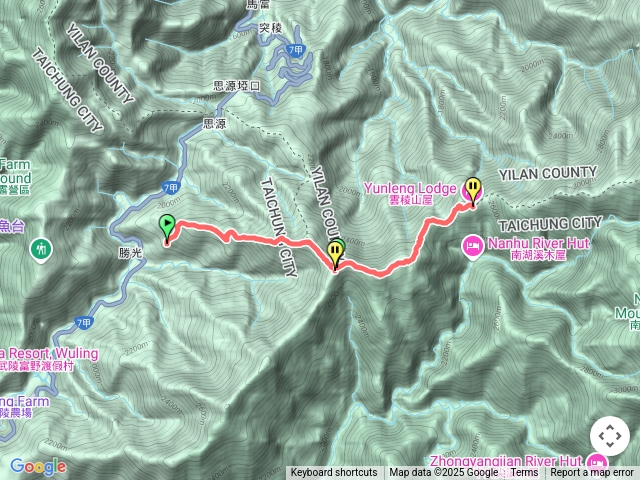 勝光登山口-雲稜山屋