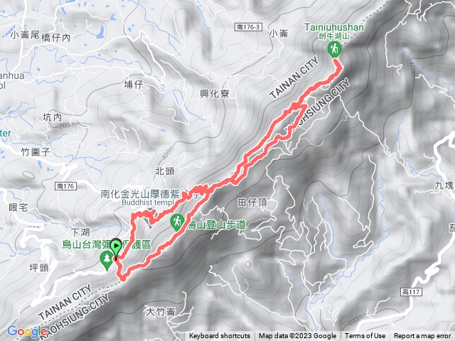 烏山步道中段 龍湖寺起登