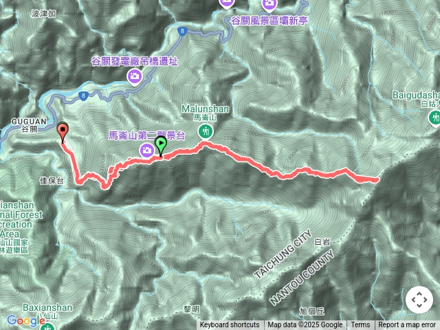新山-馬崙-白姑西峰