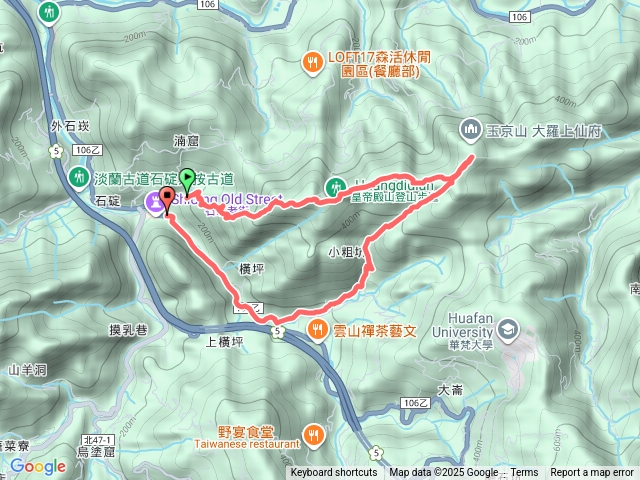 皇帝殿西峰登山口-東峰登山口下-踢馬路回石碇老街