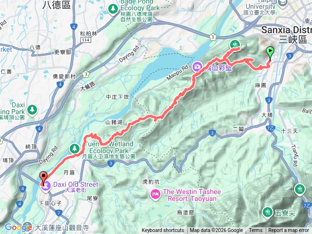 鳶山六連峰下山豬湖出大溪觀音寺預覽圖