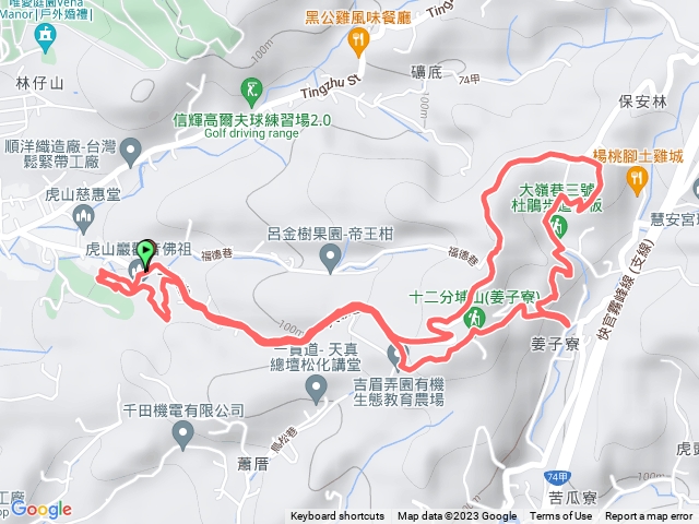 虎山巖、大嶺巷登山步道