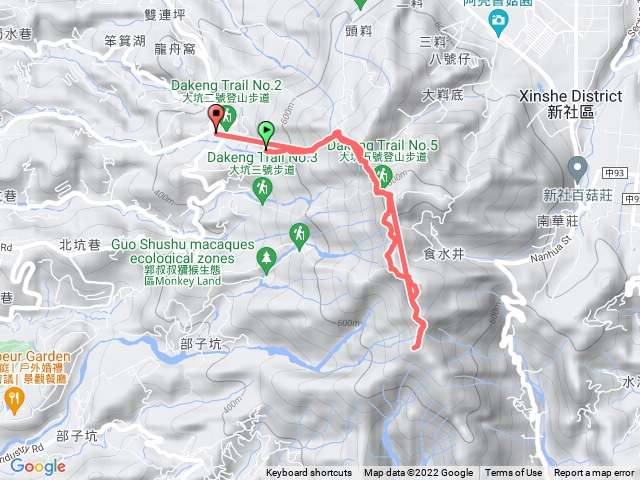 大坑二號上石苓湖山