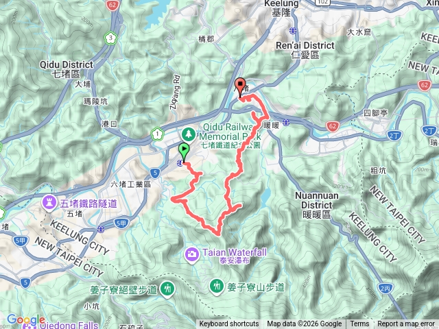 七上八下縱走（臥龍山+益壽山+拔西猴山+外西勢坑山+三疊山南峰+三疊山+三疊山北峰+八堵山+富健山）預覽圖