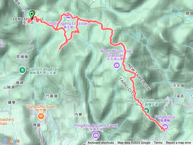 冷篙風擎冷：冷水坑-竹篙山-風櫃嘴-擎天岡-冷水坑預覽圖