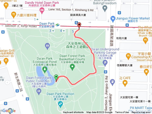 大安森林公園散步