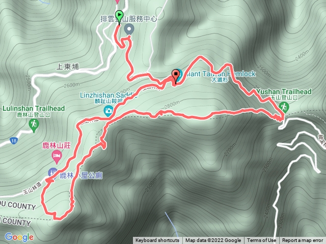 塔塔加、鹿林山、麟趾山