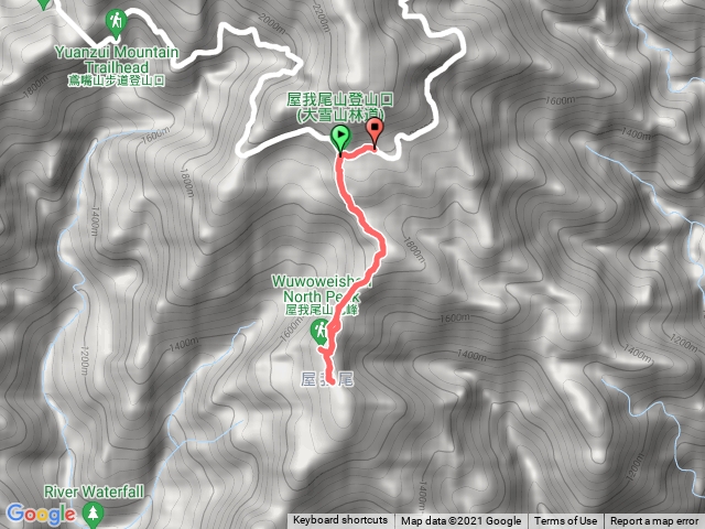 屋我尾山-北登山口