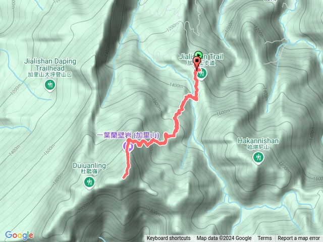 加里山登山步道預覽圖