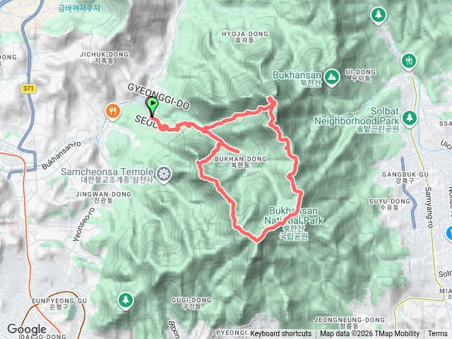 首爾北漢山國家公園路線5+白雲臺