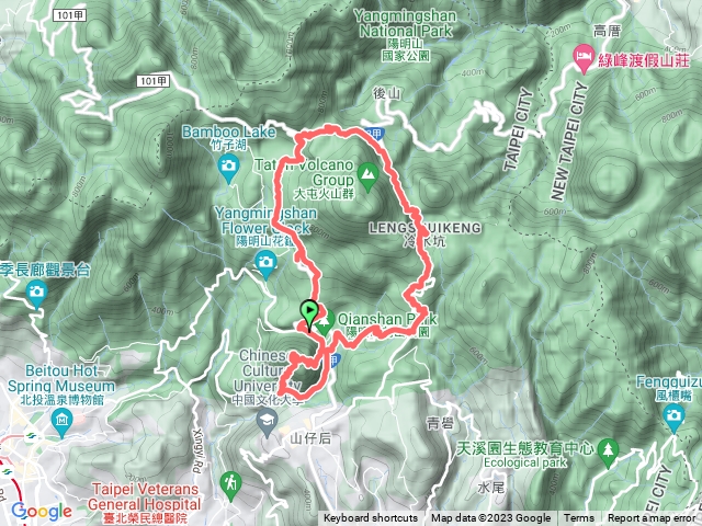 走遍陽明山尋寶任務 - 紗帽山步道 + 環七星山人車分道（冷水坑至新園街段 / 百拉卡公路入口至冷水坑段 / 陽金公路段）