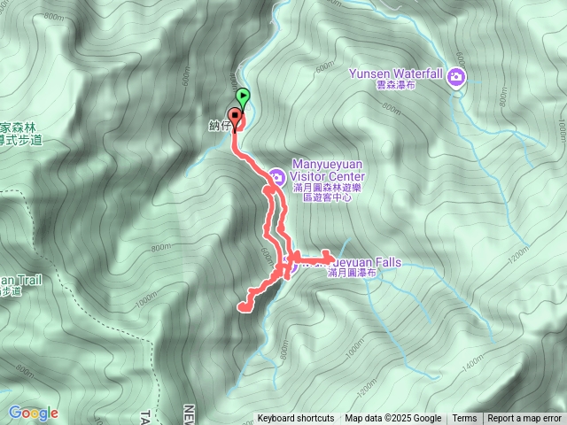 滿月圓的步道-東滿山、處女瀑布
