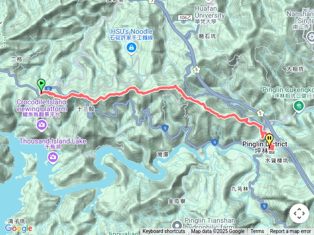 2025/3/19小格頭站-雲海山-粗坑崙山-大格門-烏窟子山-石雕公園-茶博館