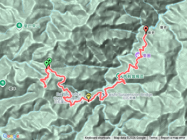 霞喀羅大山單攻養老端入口起登