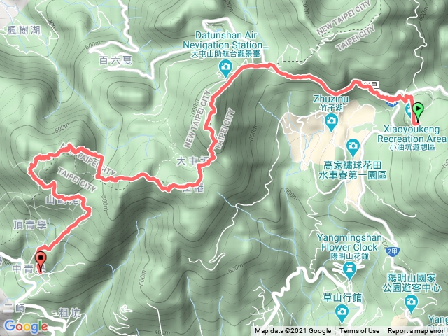 陽明山東西大縱走西段