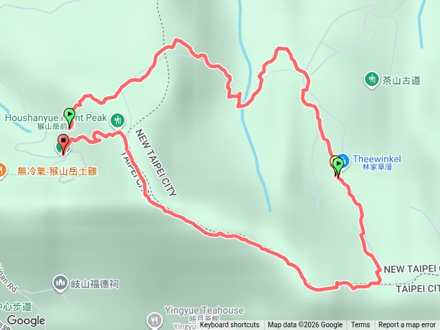 猴山岳O型（建議逆時針走往山爬比較安全）預覽圖