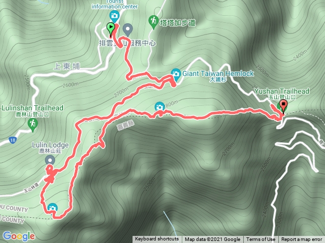 鹿林、麟趾山、玉山登山口