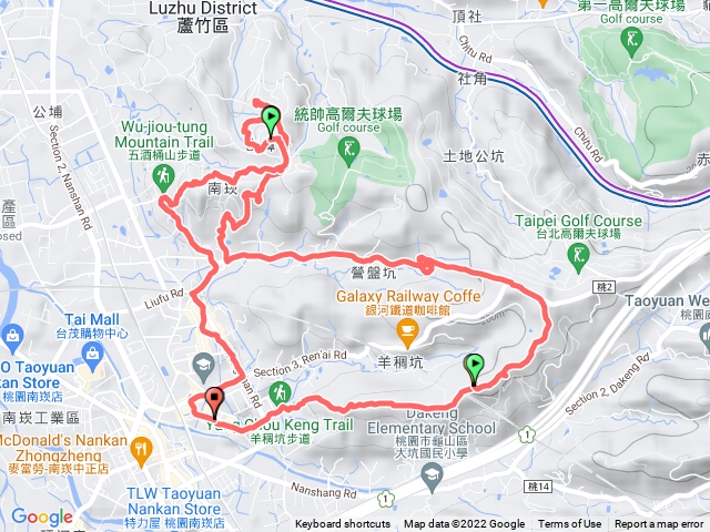 羊稠森林步道.營盤坑古道.五酒桶山.山鼻山步道O繞