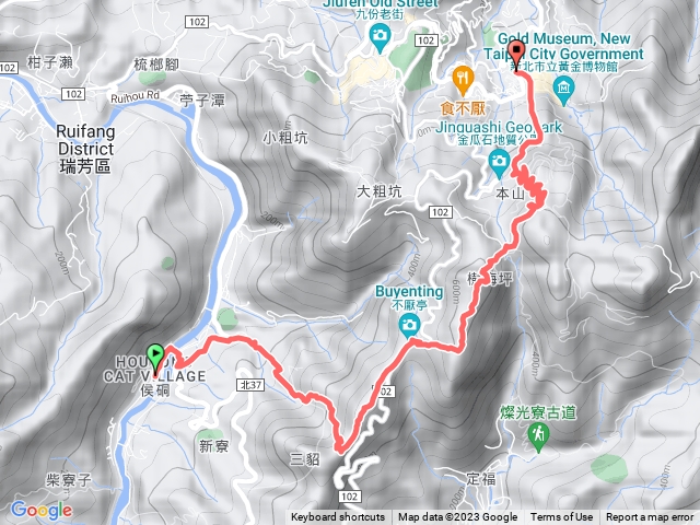 2023-05-28 猴硐越嶺牡丹山─猴硐車站→後凹古道→金字碑古道→探幽亭→不厭亭→牡丹山→黃金博物館→金瓜石