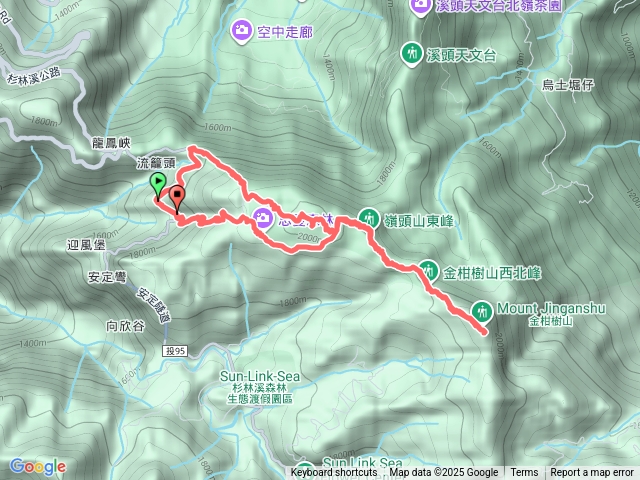 忘憂森林、嶺頭山、金柑山