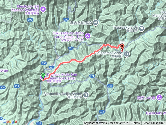 熊野古道中邊路～滝尻王子到近露王子