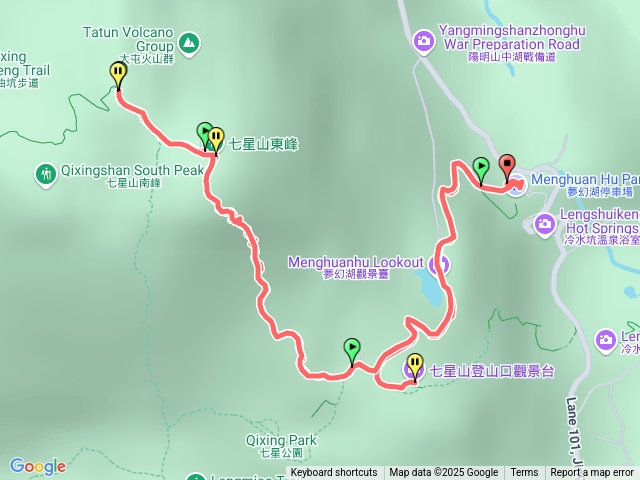 夢幻湖停車場-七星山主峰