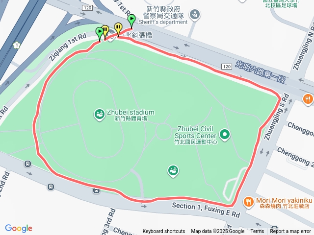 繞新竹體育場一場外圍
