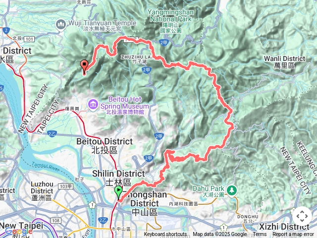 40公里_爬升2200_陽明 越野測試