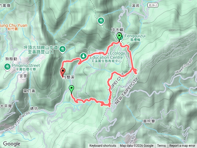 雙溪溝，梅花山西南峰，五指山，內雙溪山，等等預覽圖