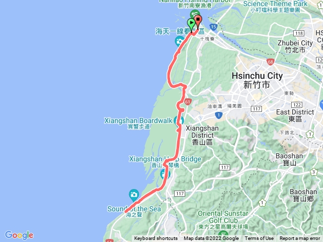 南寮漁港->新竹苗栗交界 電動腳踏車