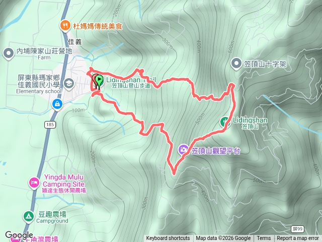 笠頂山｜前山進，後山出O型（2號進，3號4號出）預覽圖