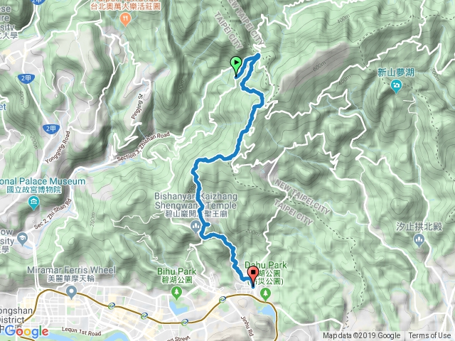 20191129臺北大縱走4_風櫃口至捷運大湖公園站