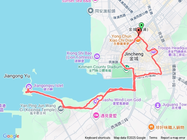 金門建功嶼晨走